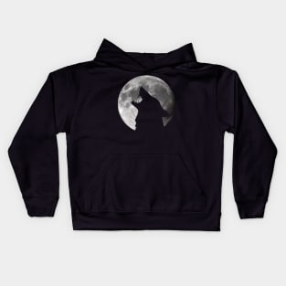 Werewolf Moon Silhouette Kids Hoodie